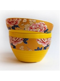 Фарфоровое сито на подставке, цвет желтый