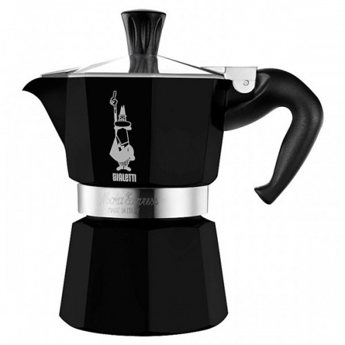 Гейзерная кофеварка Bialetti MOKA EXPRESS, чёрная, 3 порции, Арт. 4952